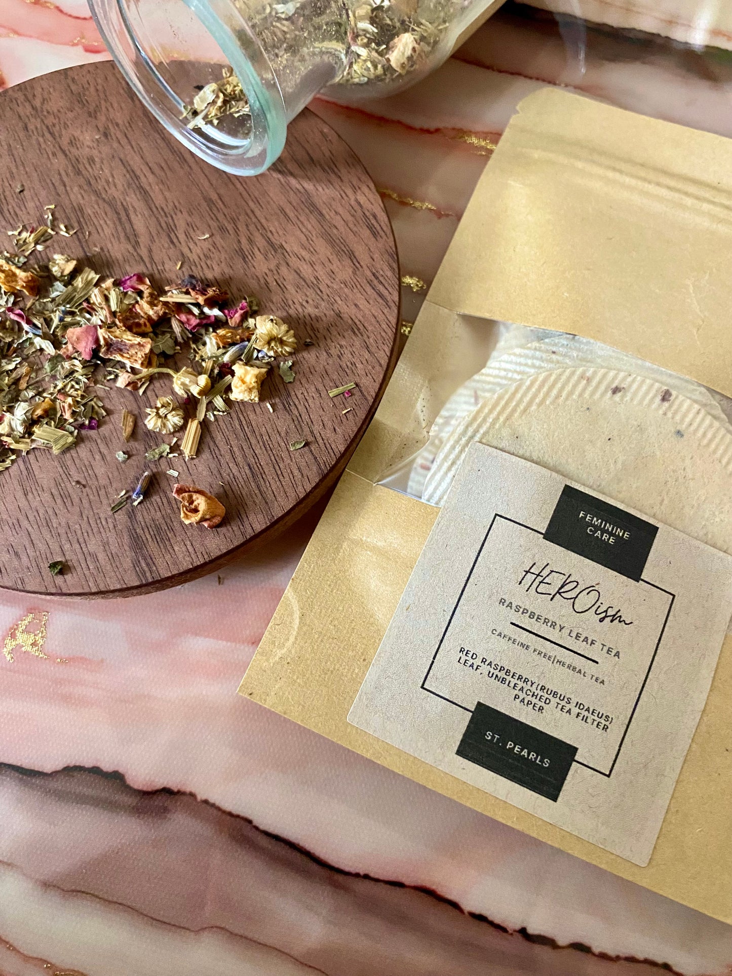 {2 Pouches} HEROism Raspberry Leaf Tea| Feminine Care